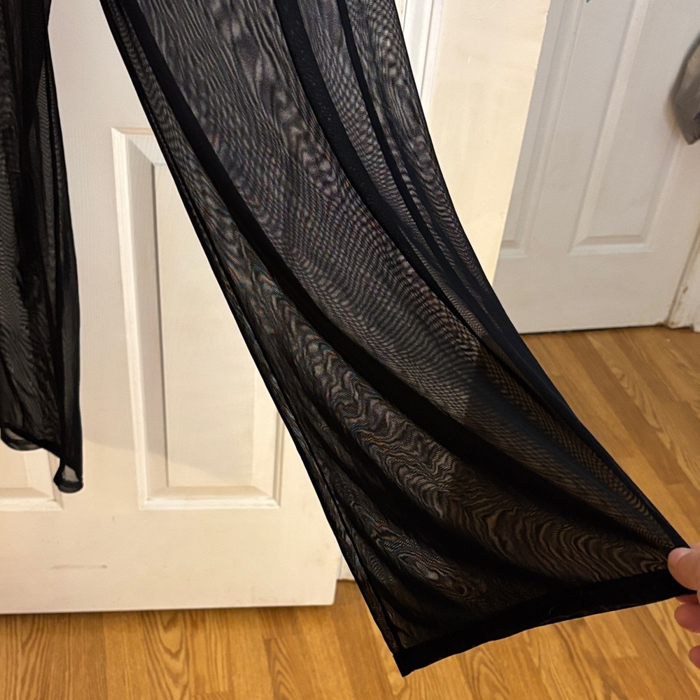 Black Sheer Pants